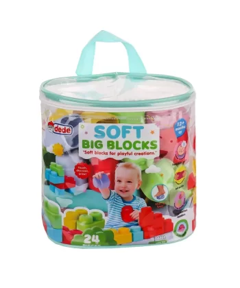 04008 Yumuşak Big Bloklar Çanta 24 Parça -fentoys