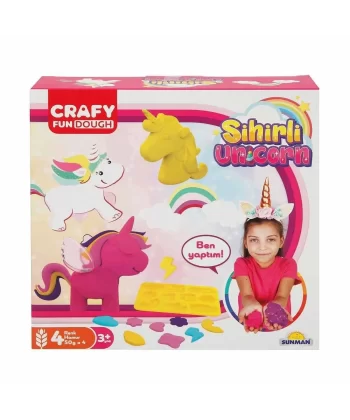 2090 Crafy Sihirli Unicorn Oyun Hamuru Seti -sunman