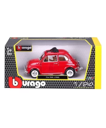 22099 Burago Fiat 500l 168 Kırmızı 1:24 -sunman