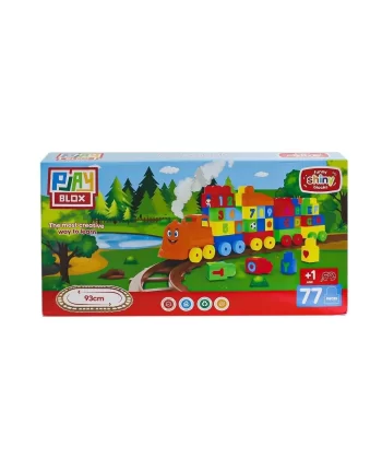 2397 Playblox Traın Set 77 Pcs