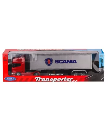 32671s-w Welly Scania Transporter V8 R730 1:24 -karsan Oyuncak