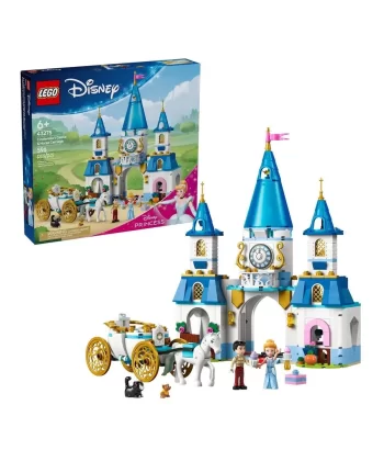 43275 Lego Disney Prensesi Sindirellanın Şatosu Ve At Taşıyıcı 596 Parça +6 Yaş