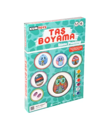 5307 Kumtoys Taş Boyama - Stone Painting / +6 Yaş