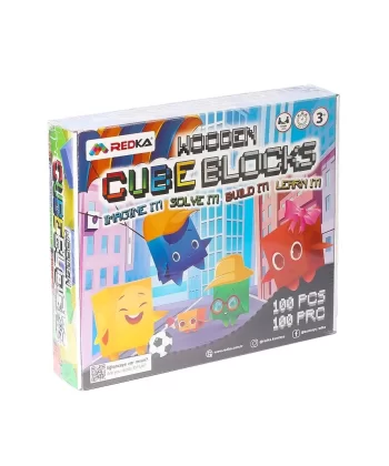 5642 Wooden Cubes Blocks -redka