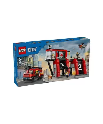 60414 Lego City İtfaiye Kamyon Ve İtfaiye Merkezi 843 Parça +6 Yaş