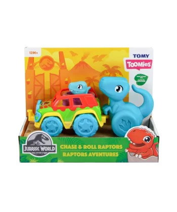 73251 Tomy - Jurassic World Dino Ve Renkli Araç +12 Ay