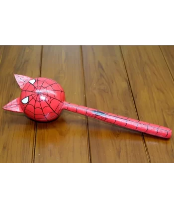 Ahşap Kedili Spiderman Marakas Tekli Polos:24