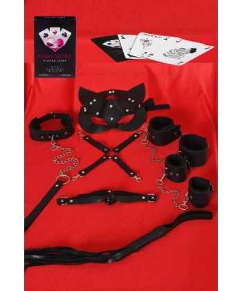 Arias Closet Sexy Görselli Oyun Kartı Kama Sutra 7li Harness Set