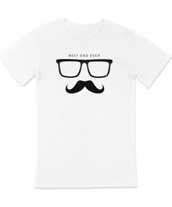 Babalar Günü Baskılı T-shirt - Beyaz