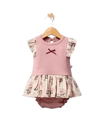 Baby Vintage Rose Bebek Body  Gül Kurusu