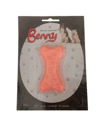 Benny Köpek Oyuncağı Kemik 5.5 x 10 cm Somon