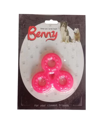 Benny Köpek Oyuncağı Üçlü Halka 9 x 9 cm Pembe