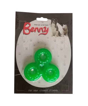 Benny Köpek Oyuncağı Üçlü Halka 9 x 9 cm Yeşil