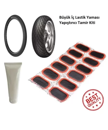 Büyük Lastik Yaması - Bisiklet - Motor Lastiği Yaması