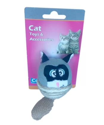 Catia İpli Rakun Kedi Peluş Oyuncağı 6x5 cm