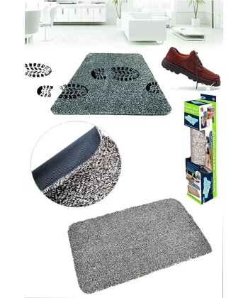 Clean Step Mat Yıkanabilir Mikrofiber Kir Toz Emici Iç-dış Ortam Paspas