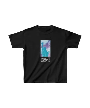 Çocuk Unisex Baskılı T-Shirt - Siyah