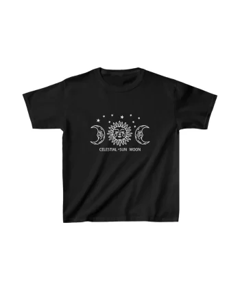 Çocuk Unisex Baskılı T-Shirt - Siyah