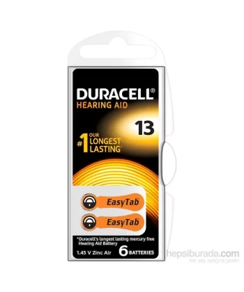 Duracell 13 Numara 6 Lı İşitme Cihazı Pili