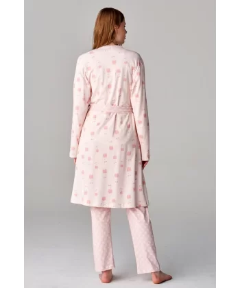 Feyza 4677 3Lü Lohusa Pijama Takımı