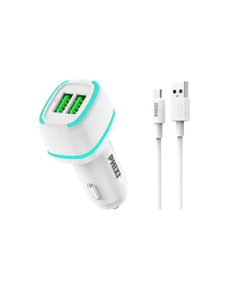 Force Qcc571m Çift Çıkışlı Fast Micro Usb Kablolu Araç Şarj Cihazı