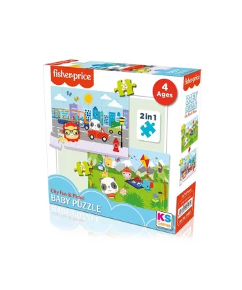 Fp 13407 Fisher Price Baby Puzzle City Fun Picnic 2ın1