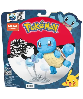 Gyh00 Mega™ Pokémon™ Squirtle - Yap Ve Oyna Figürler 199 Parça +7 Yaş