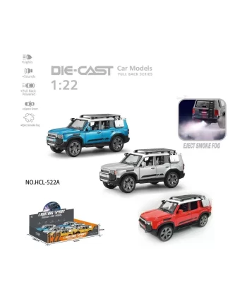 Hcl-522a Çek Bırak 1:22 Sesli Ve Işıklı Buharlı Off-road Metal Jeep