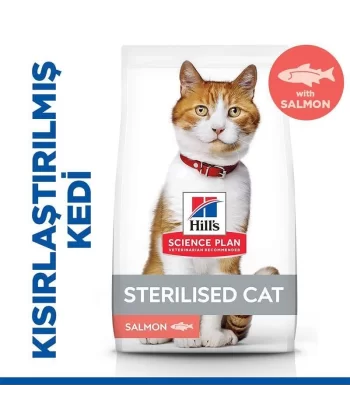 Hill's Sterilised Kısırlaştırılmış Somonlu Kedi Maması 1,5 Kg