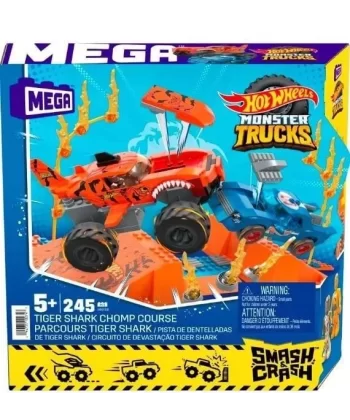 Hkf88 Mega™ Hot Wheels® Smash N Crash Tiger Shark Çarpışma Seti 245 Parça +5 Yaş