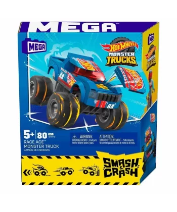 Hmm49 Mega™ Hot Wheels® Smash & Crash Race Ace™ Monster Truck 80 Parça +5 Yaş