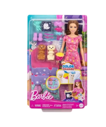 Hxn01 Barbie Ve Köpekçikleri Pijama Partisi