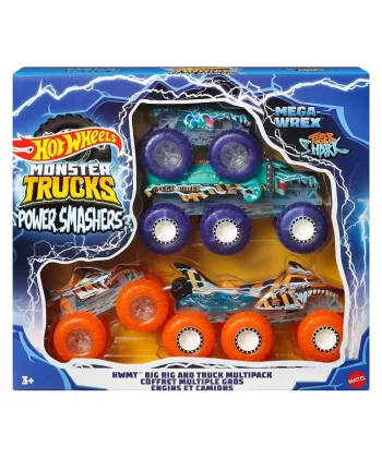 Hyj29 Hot Wheels Monster Trucks Power Smashers Çoklu Paket