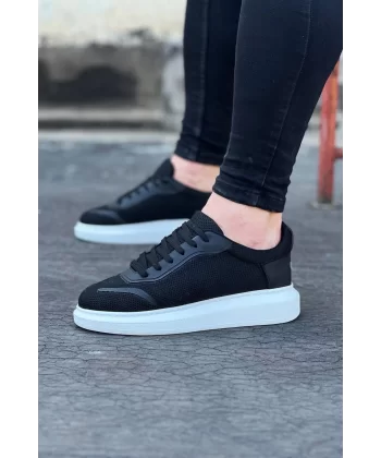 K&A  KA019 Siyah Triko Erkek Casual Ayakkabı