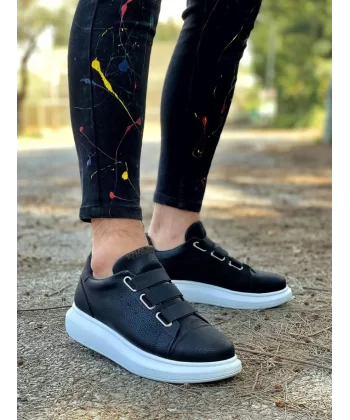 K&A Sneakers Ayakkabı 889 Siyah (Beyaz Taban)