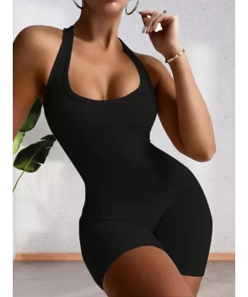 Kadın Sırt Sporcu Kesim Kaşkorse Kumaş Mini Bodycon