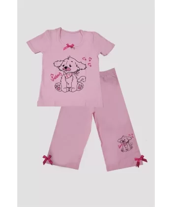 Kız Baskılı Pijama Takımı