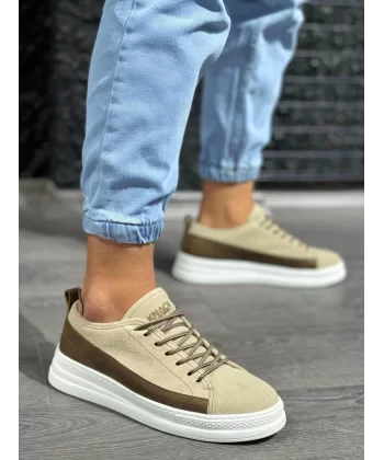 Knack Sneakers Ayakkabı 010 Vizon Süet