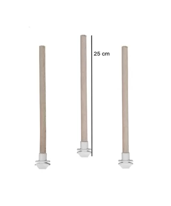 Markapet Doğal Ahşap Kuş Tüneği 1.2 cm-25 cm Standart  ( 2 Adet )