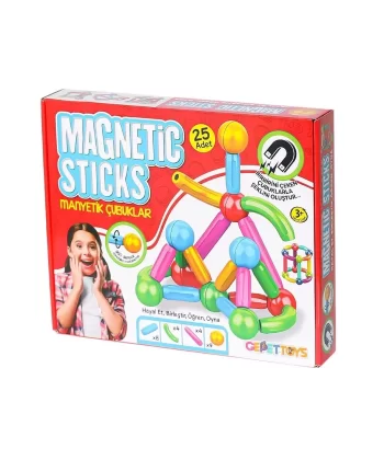 Ms-25 Manyetik Çubuklar 25 Parça -gepettoys