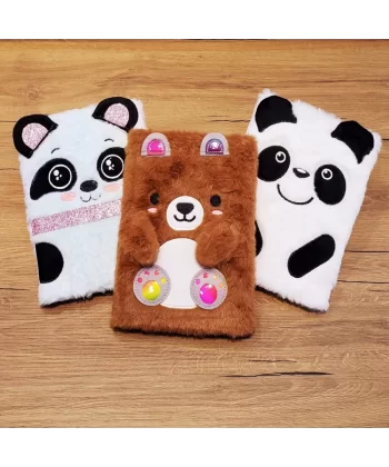 Panda Tasarımlı Peluş Defter