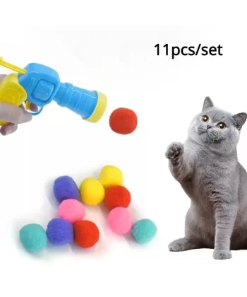 Peluş Top Atan İnteraktif Kedi Oyuncağı