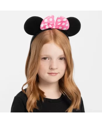 Pembe Fiyonklu Minnie Mouse Tacı Mini Kulak