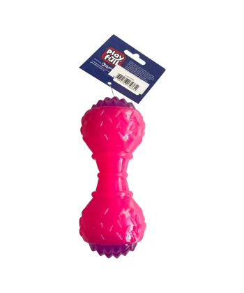 Playfull Aktivite Sesli ve Işıklı Köpek Oyuncak Dumbel 5x15 cm Pembe