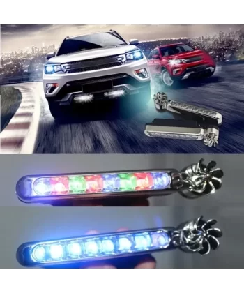 Rgb Rüzgar Enerjisi İle Çalışan Oto Led Çakar Lamba ( 2 Li Set )