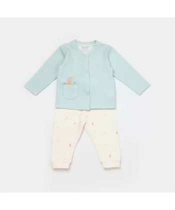 Save The Seahorse Bebek Pijama Takımı  Bejmint