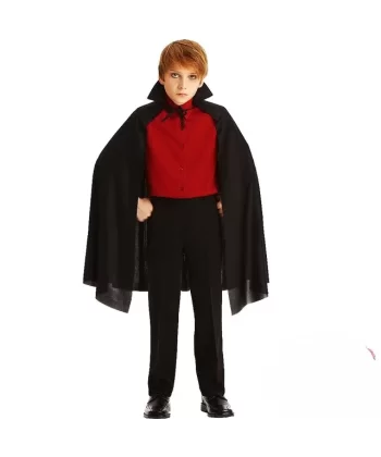 Siyah Yakalı Pelerin - Vampir Pelerin - Dracula Pelerin 90 Cm