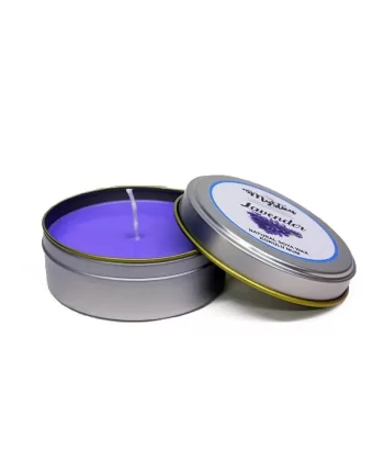 Soya Wax Mum Kokulu Tenekede Lavender