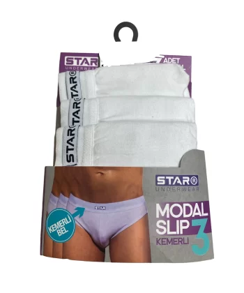 Star 109 Erkek 3lü Modal Slip