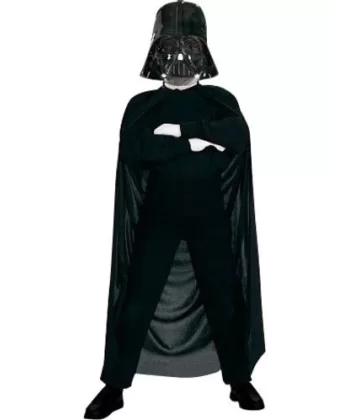 Star Wars Darth Vader Çocuk Pelerin + Pantolon + Maske 3 Parça Kostüm Set